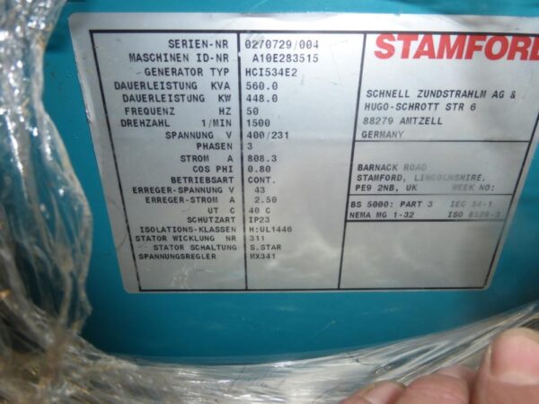 Stamford Generator HCI534E2